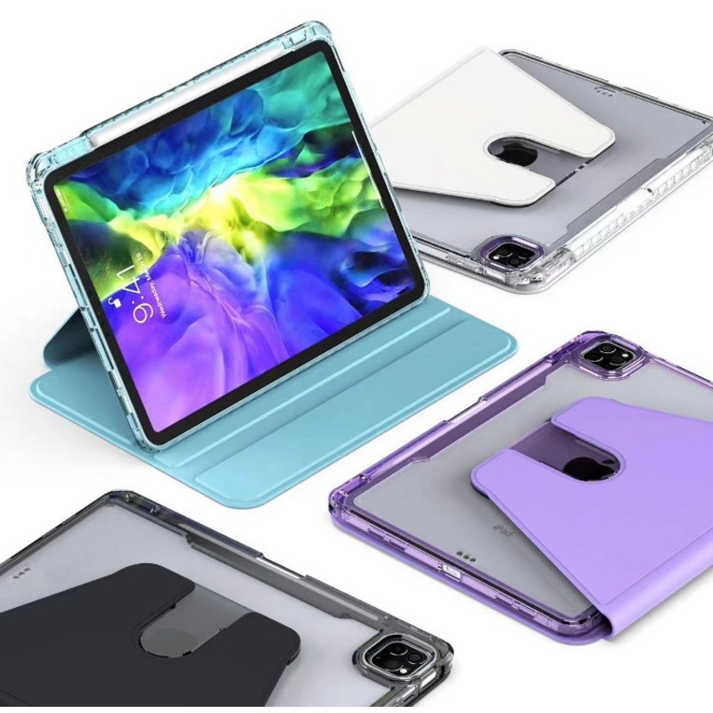 360 Swivel Clear Crystal Theme Acrylic iPad / Samsung Case Cover for iPad 9.7,10.2,10.5,10.9/ iPad Mini 4,5,6/ iPad Air 4/ iPad Pro 11/ Samsung Tab A7 /A8