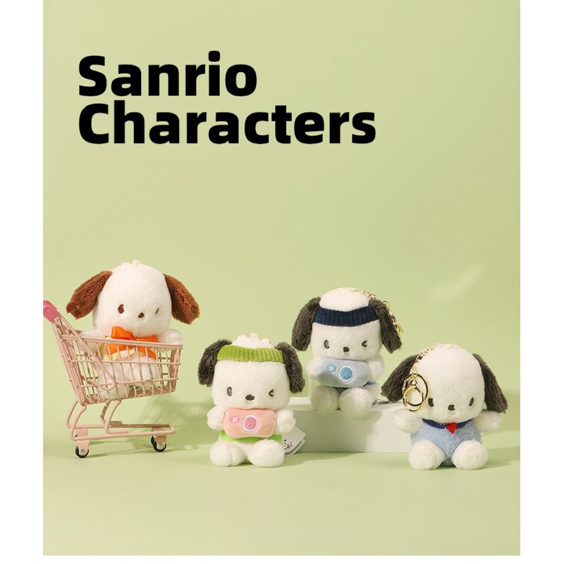 Sanrio Pochacco Camera Party Sailor Mini Plush Doll Keychain – Girlfriend Children Gift