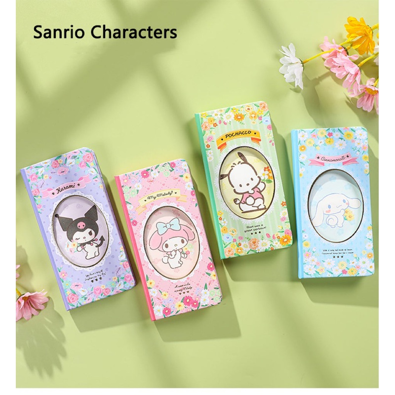 Sanrio Romantic Flower Notebook | My Melody Kuromi Cinnamoroll Pochacco – 80 Sheets