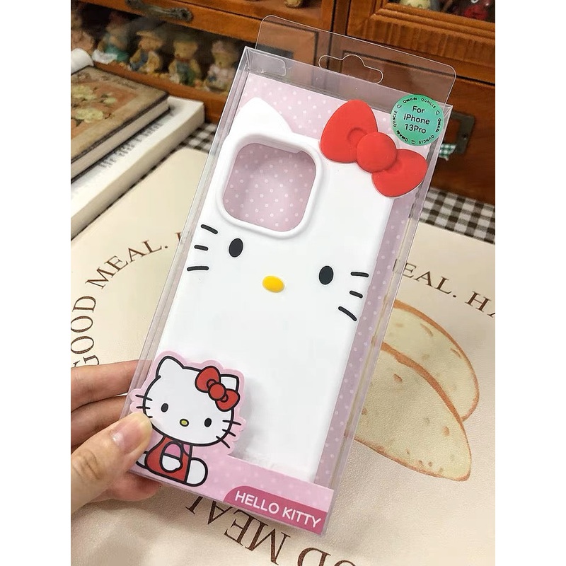 Sanrio Hello Kitty Silicone iPhone Case iPhone 13 14 15 Pro Promax
