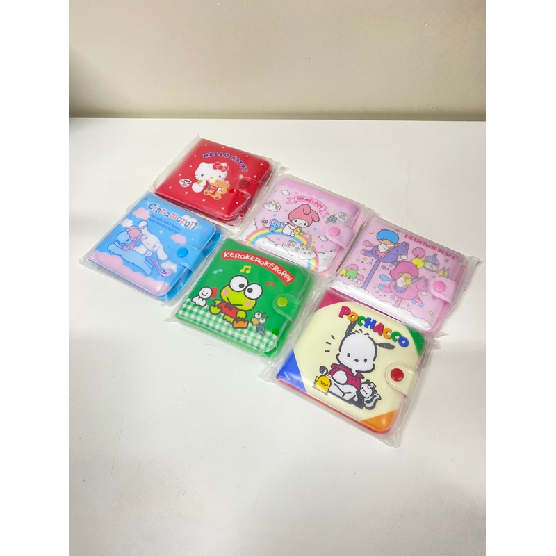 Sanrio Japan Vintage Small Plastic Wallet Hello Kitty My Melody Little Twin Star Cinnamoroll Pochacco Keroppi Rare Child Girl Gift Kawaii