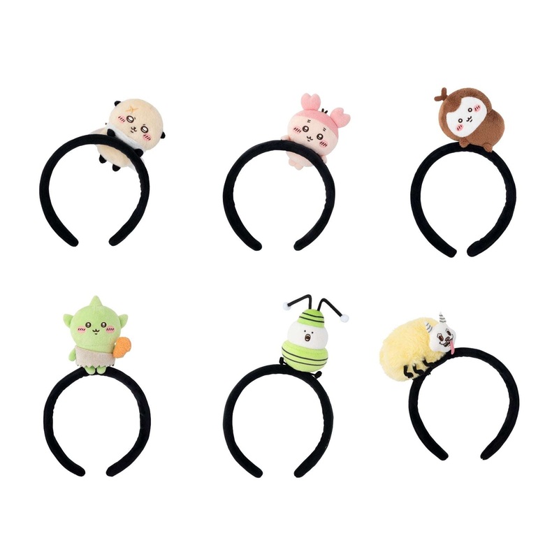 [Per-order] Japan ChiiKawa Chiikawa Land Character Headband Series 2 | Rakko Crab Beetle Goblin Bug Dekatsuyo Cute Plush Doll Headband – Kawaii items Room Decoration