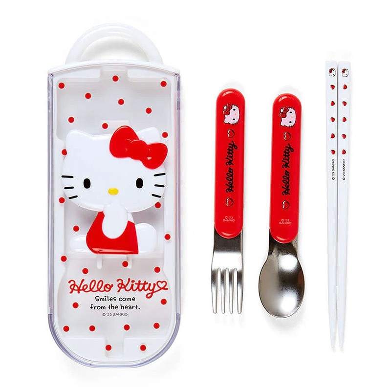 Sanrio Hello Kitty Smiles Utensil Set Trio