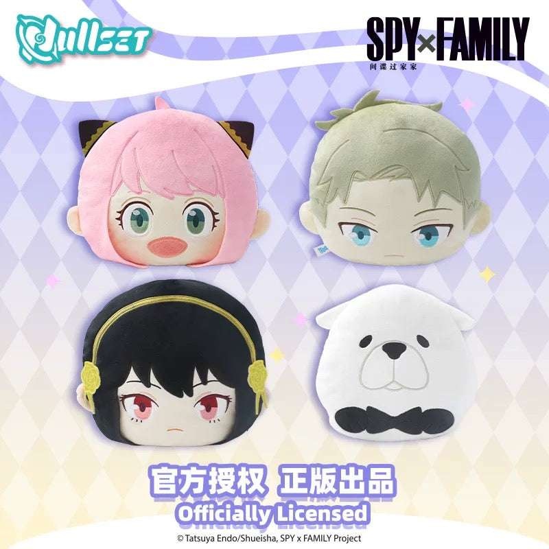 SPY Family Kawaii Double Face Cushion | Anya Loid Yor Bondman – Plush Collectable Toys Kawaii Decoration