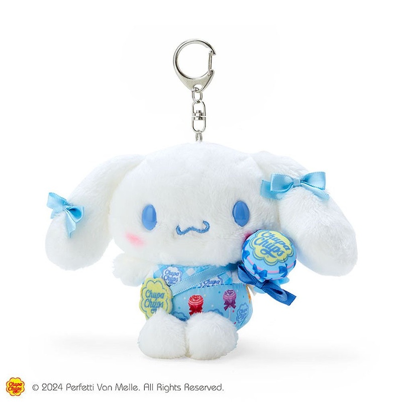Chupa Chups x Cinnamoroll Plush Mascot Keychain