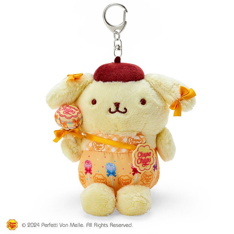Chupa Chups x Pompompurin Plush Mascot Keychain