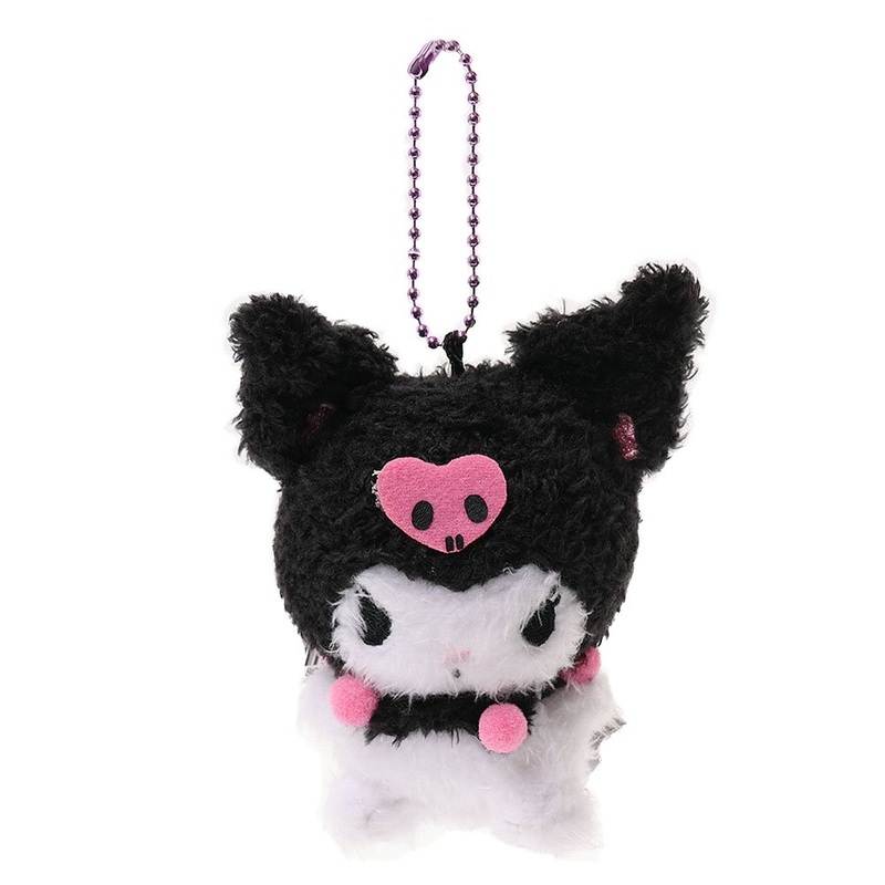 Sanrio Kuromi Furry Mini Plush Keychain