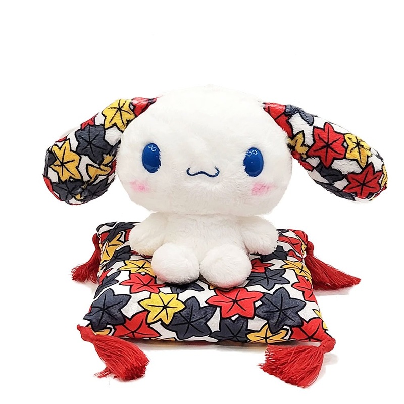Cinnamoroll Hanafuda Sitting on Cushion Plush