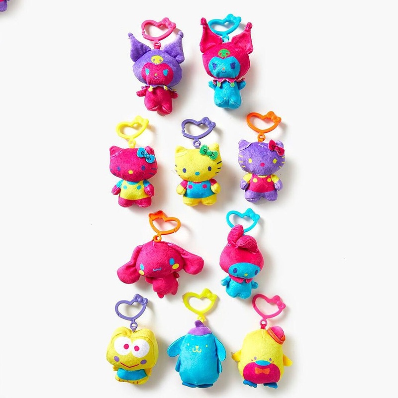Sanrio Characters Blacklight Blind Bag Clip-On Plush