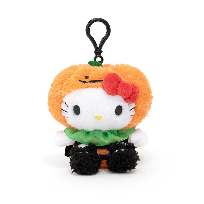 Hello Kitty Pumpkin Halloween Mascot Clip-On Plush