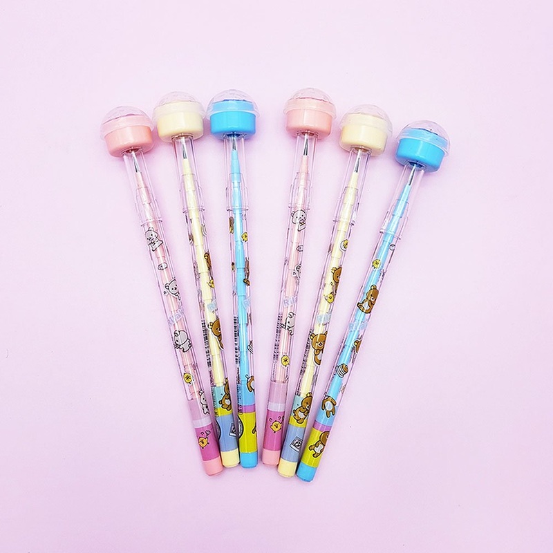 San-x [3-in-1] Rilakkuma Cartridge Pencil with Stamp Set