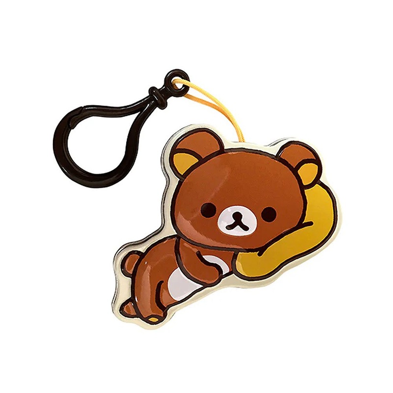 San-x Rilakkuma Lazy Day Sweet Candy Tin Case with Clip-On