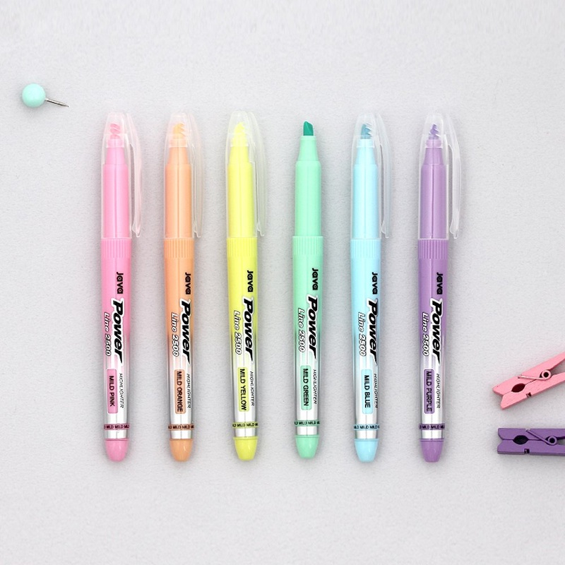 [6-in-1] Java Power Line Baby Mild Highlighter Set