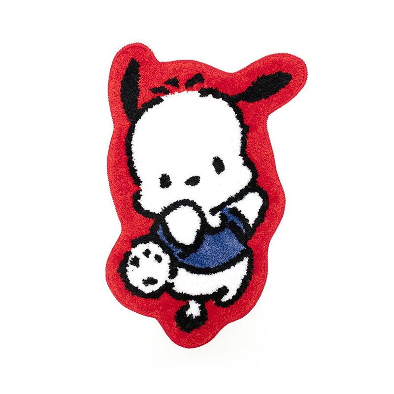 Pochacco Playful Pattern Die-Cut Rug