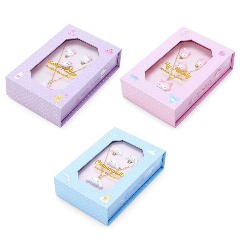 Sanrio Characters 3 Piece Jewelry Set