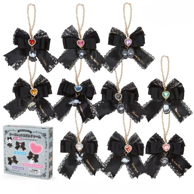 Sanrio Characters Secret Ribbon Charm Blind Box :Gothic Night Party Series