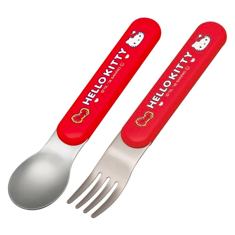 [2-in-1] Hello Kitty Kids Fork & Spoon Set