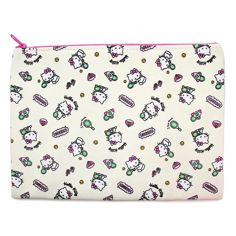 Hello Kitty Multi Purpose Pouch Bag : Light Cream