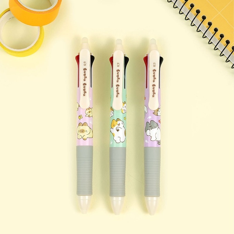 Meow Meow Cats 3-Color Erasable Pen