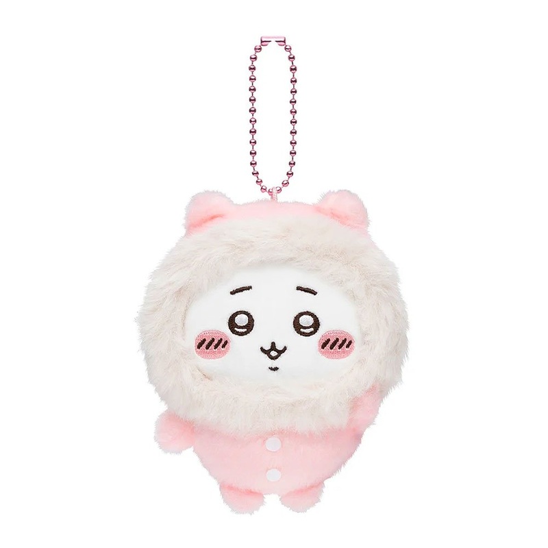 Chiikawa Fluffy Pajama Mascot Keychain Plush