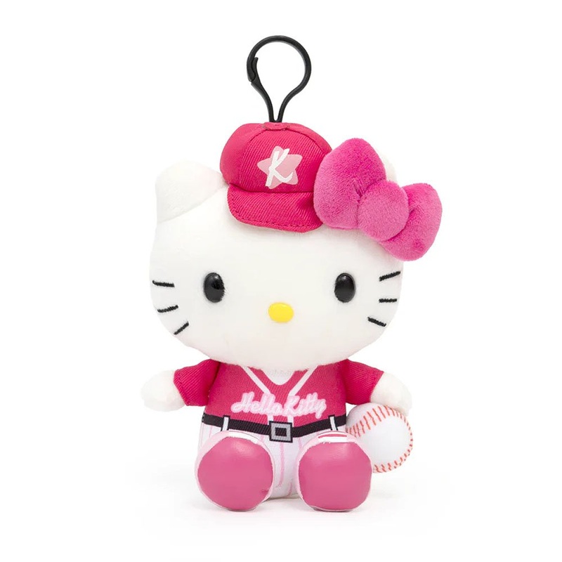 Sanrio Hello Kitty Sports Baseball Mascot Clip-On Plush