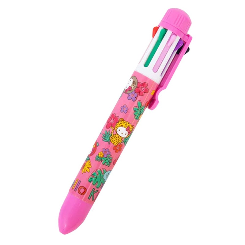 Hello Kitty 8-Color Ballpoint Pen : Tropical Animal
