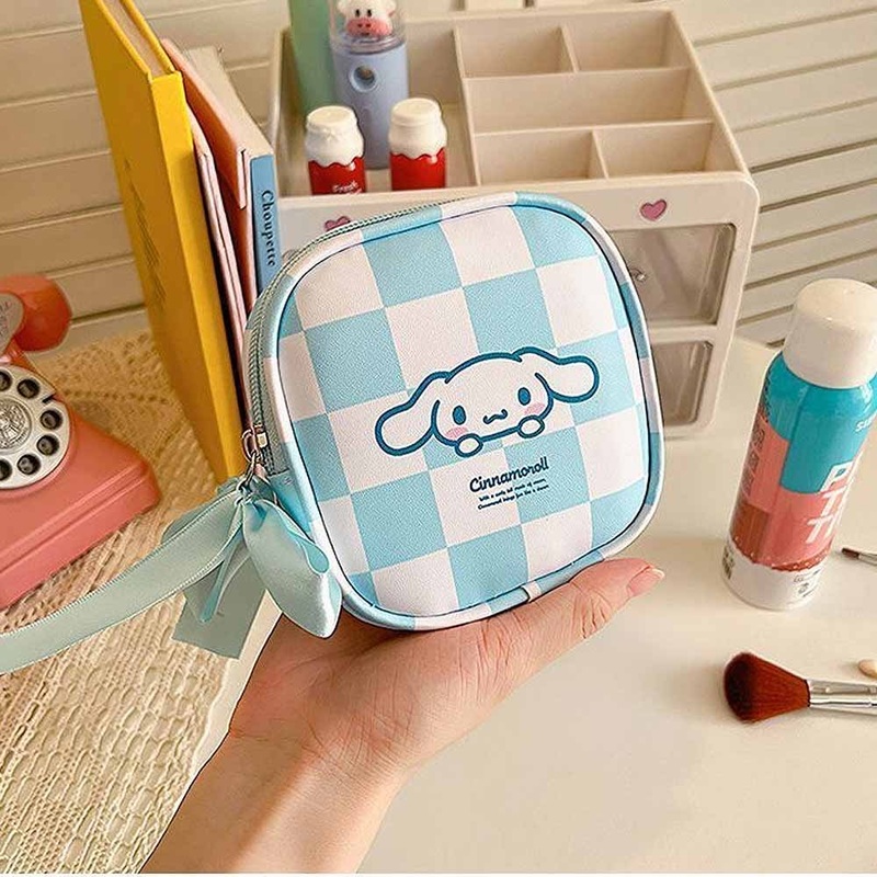 Cinnamoroll Check Square Pouch