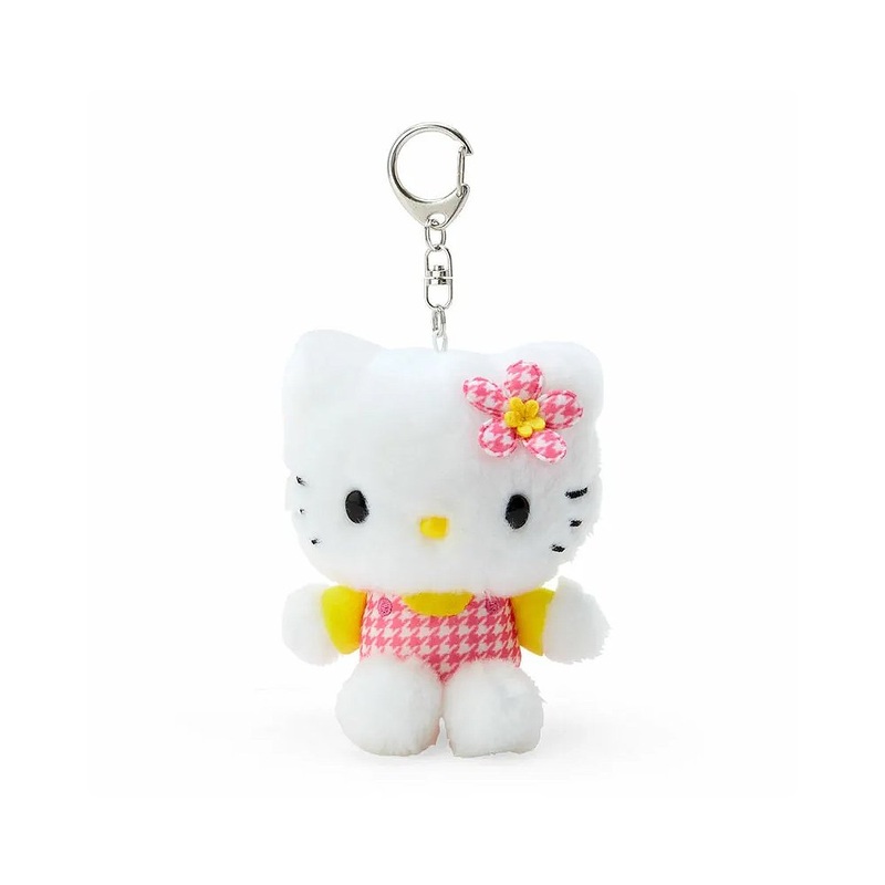 Hello Kitty Plush Mascot Keychain :Flower