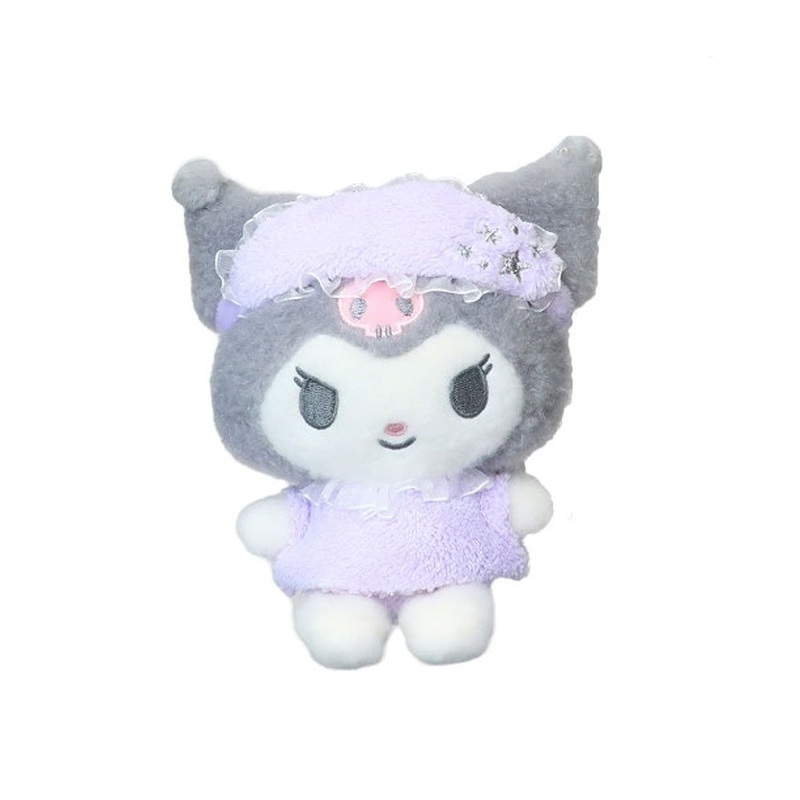 Sanrio Kuromi Cozy Pajamas Mascot Clip-On Plush