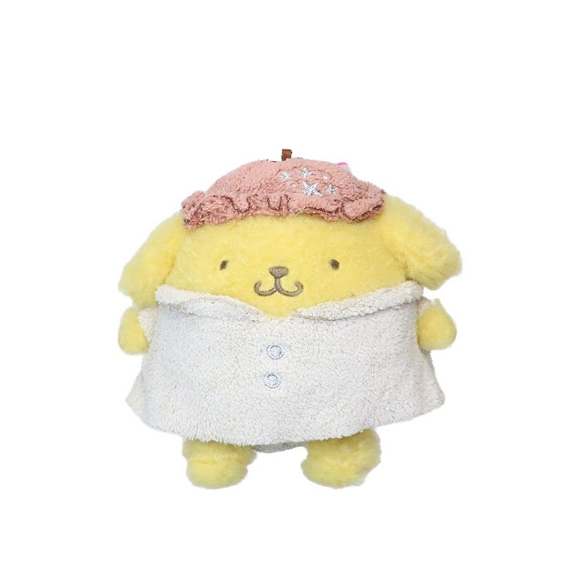 Sanrio Pompompurin Cozy Pajamas Mascot Clip-On Plush