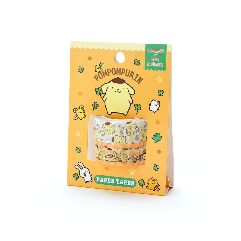 [2-in-1]  Sanrio Pompompurin Washi Tape Set