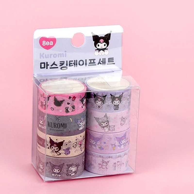 [8-in-1] Kuromi Assorted Masking Tape