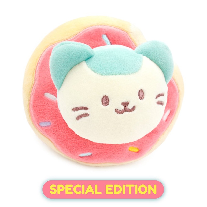 Anirollz Mint Kittiroll 6″ Mochi Donut Blanket Plush