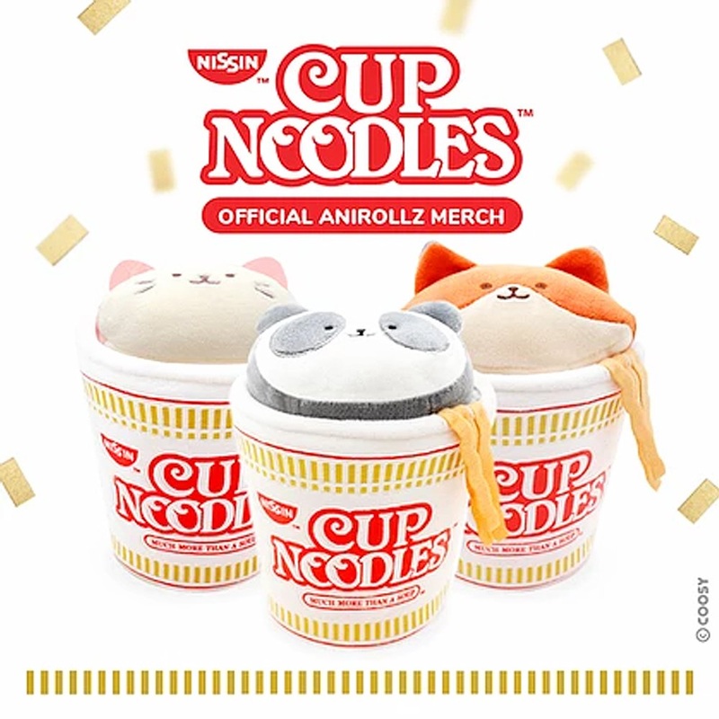 Anirollz x Nissin Cup Noodles Mochi 6″ Plush
