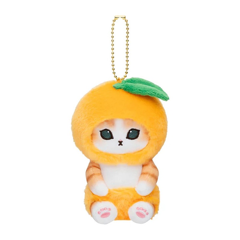 Mofusand Harvested Mascot Plush Keychain :Orange