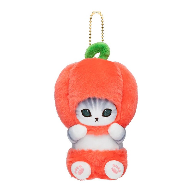 Mofusand Harvested Mascot Plush Keychain :Paprika Red