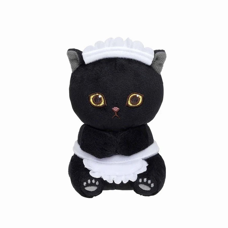 Mofusand Hold it! Nyanko Maid Black Cat Plush