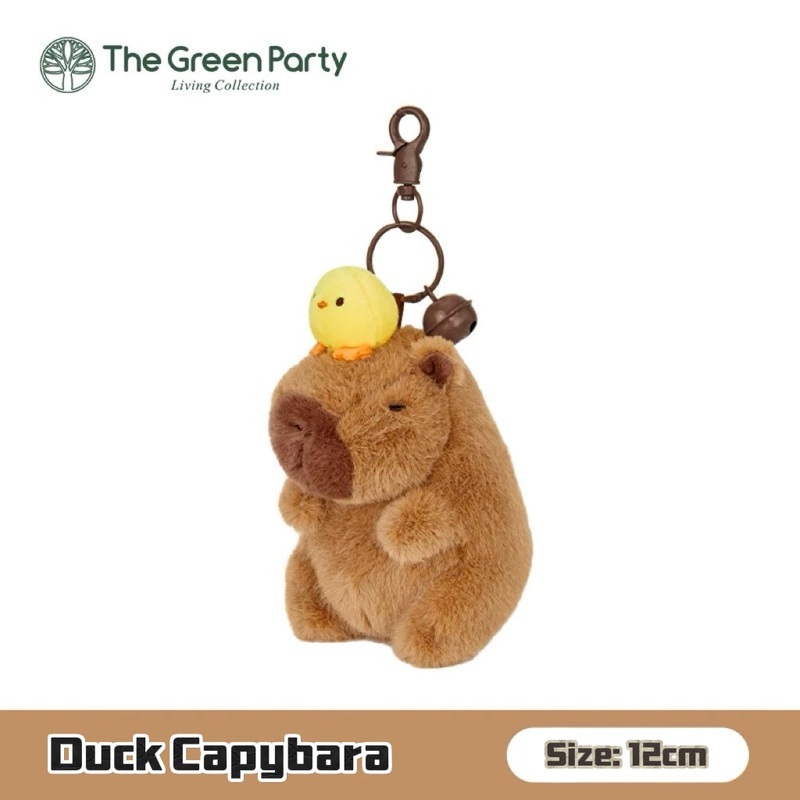 Capybara x The Green Party Duck Plushie Pendant