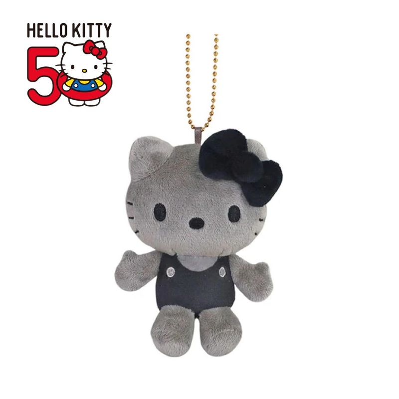 Hello Kitty 50th Anniv. MC Collection Plush Mascot – All Black