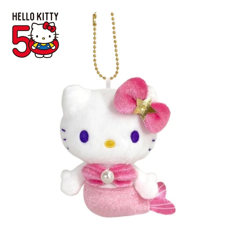 Hello Kitty 50th Anniv. MC Collection Plush Mascot – Pink Mermaid