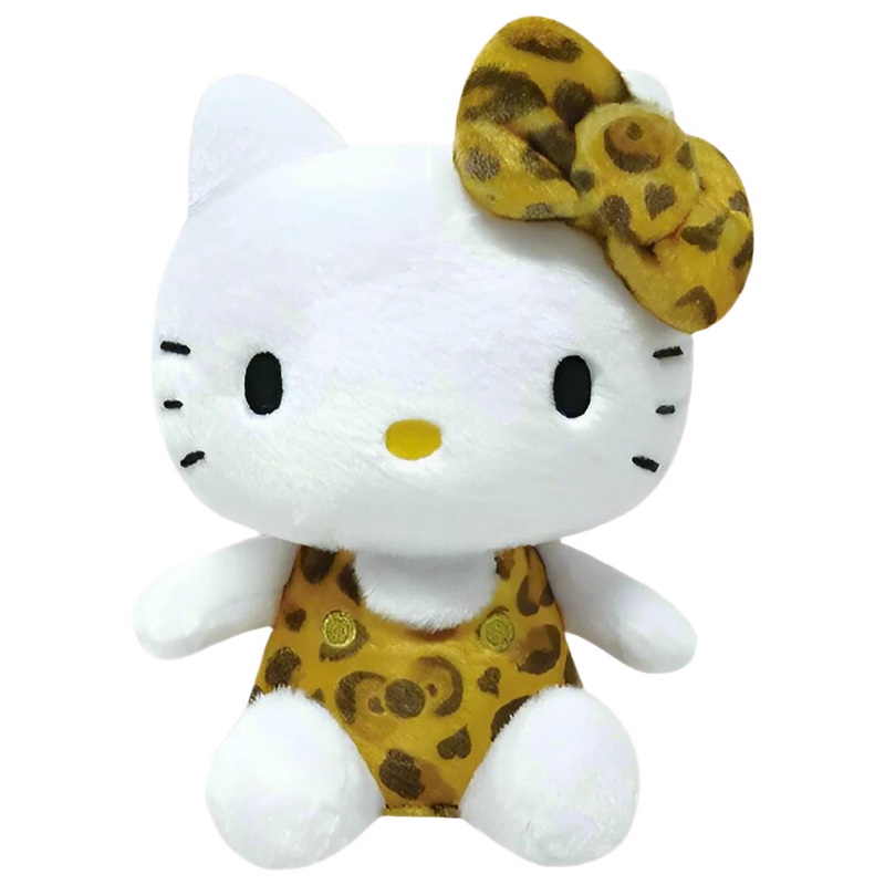 Hello Kitty Leopard Toffee Brown Sitting Plush