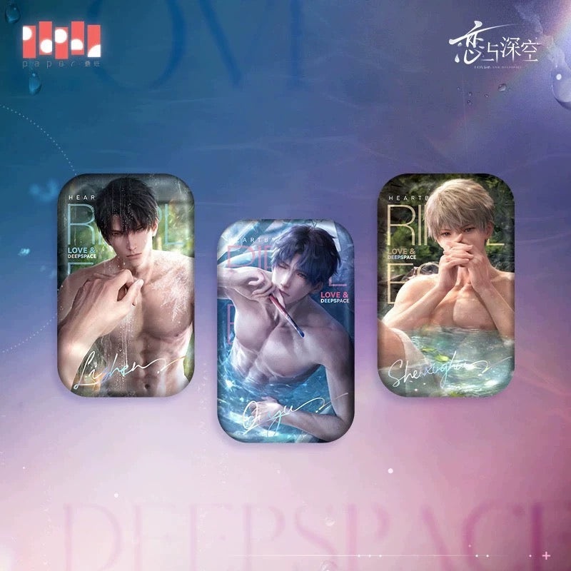 Love and Deepspace Characters “The Wave of Heartbeat Ripples” Series Metal Pin